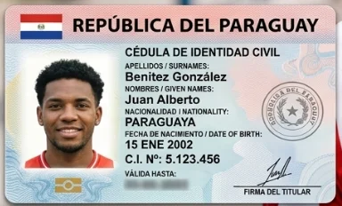 Cédula de identidade paraguaia