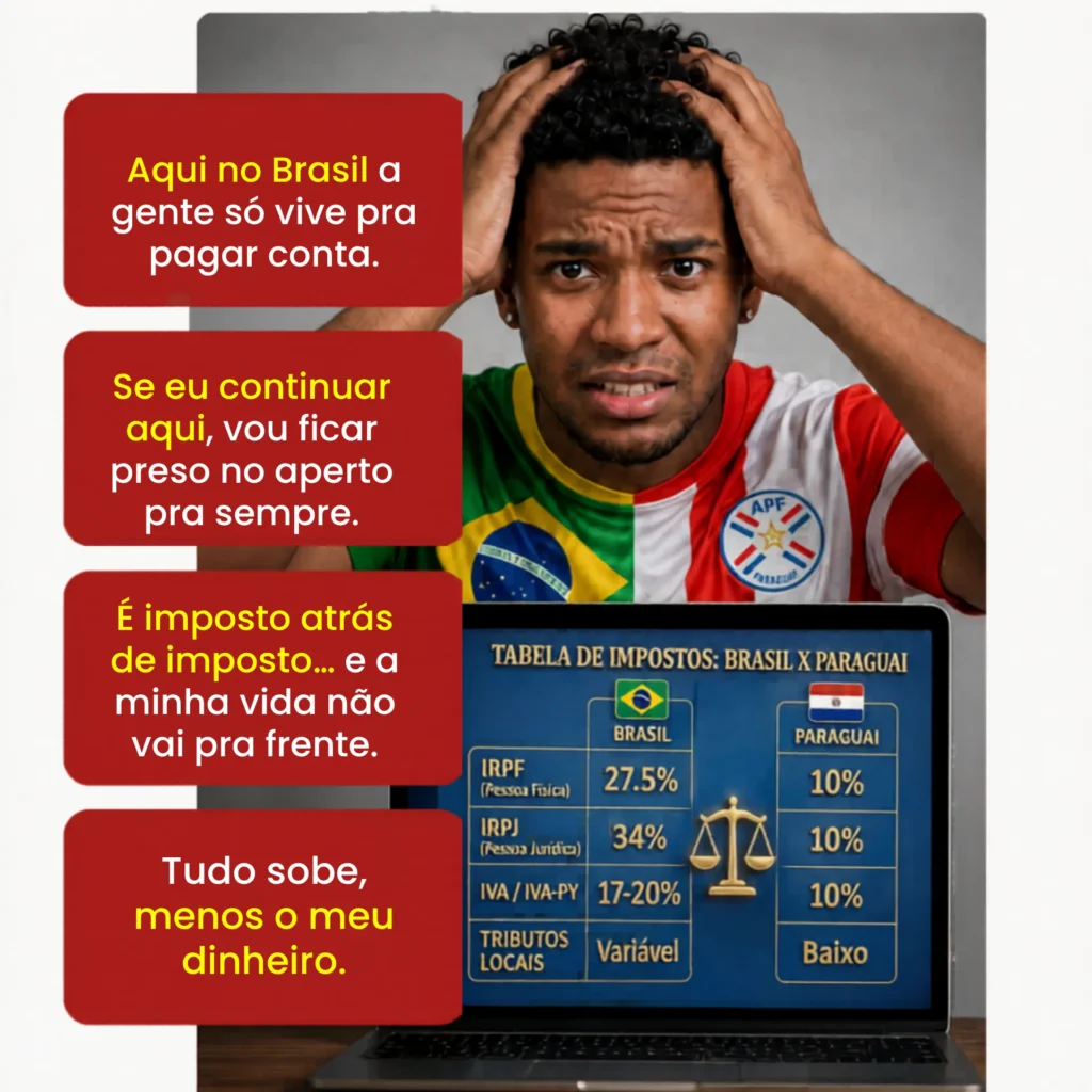 Dores do custo de vida e impostos no Brasil